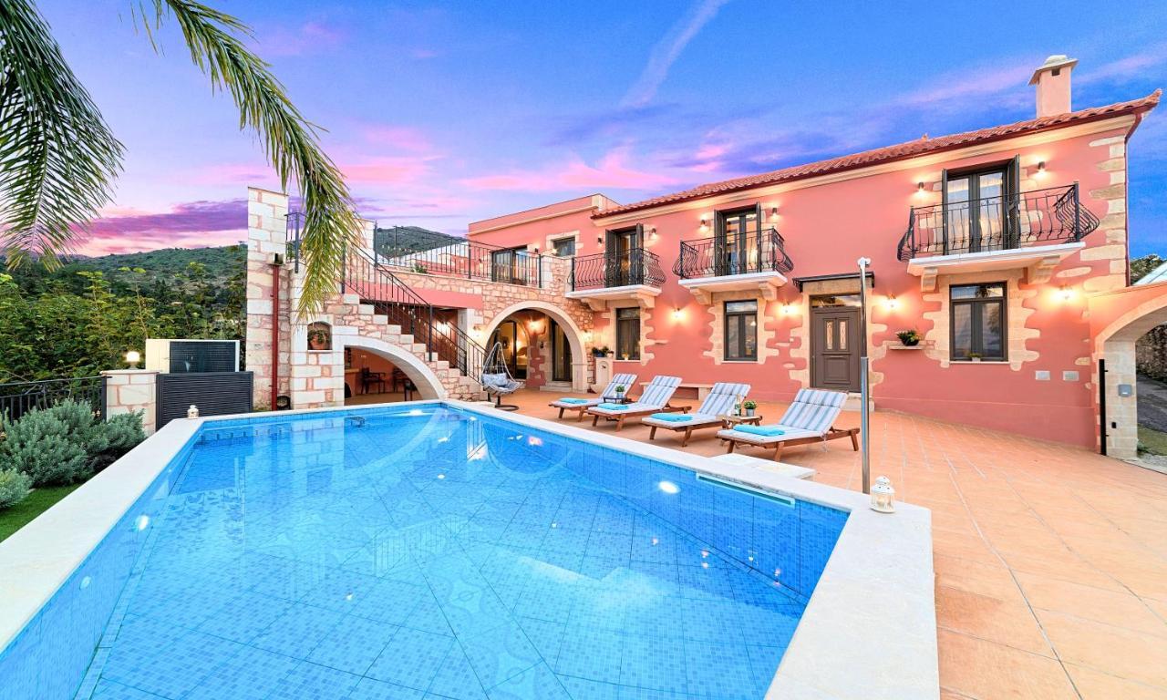 Steve Kois Villa Heated Poolハニア エクステリア 写真